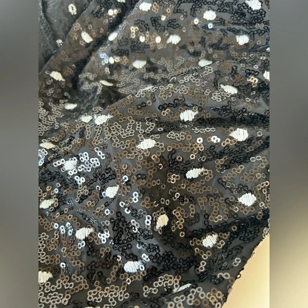 NWOT ZARA TRAPEZE DRESS. BLK/WTE POLKA DOTS. FLATTERING ON ALL BODY TYPES Sz. L - Picture 8 of 10